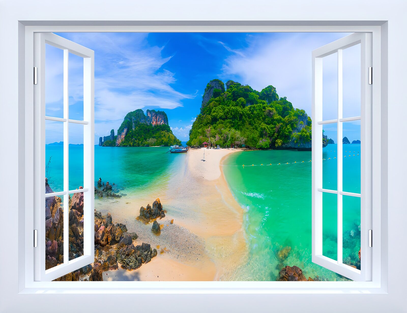 TPES79675: Ventana abierta a una bahía tropical
