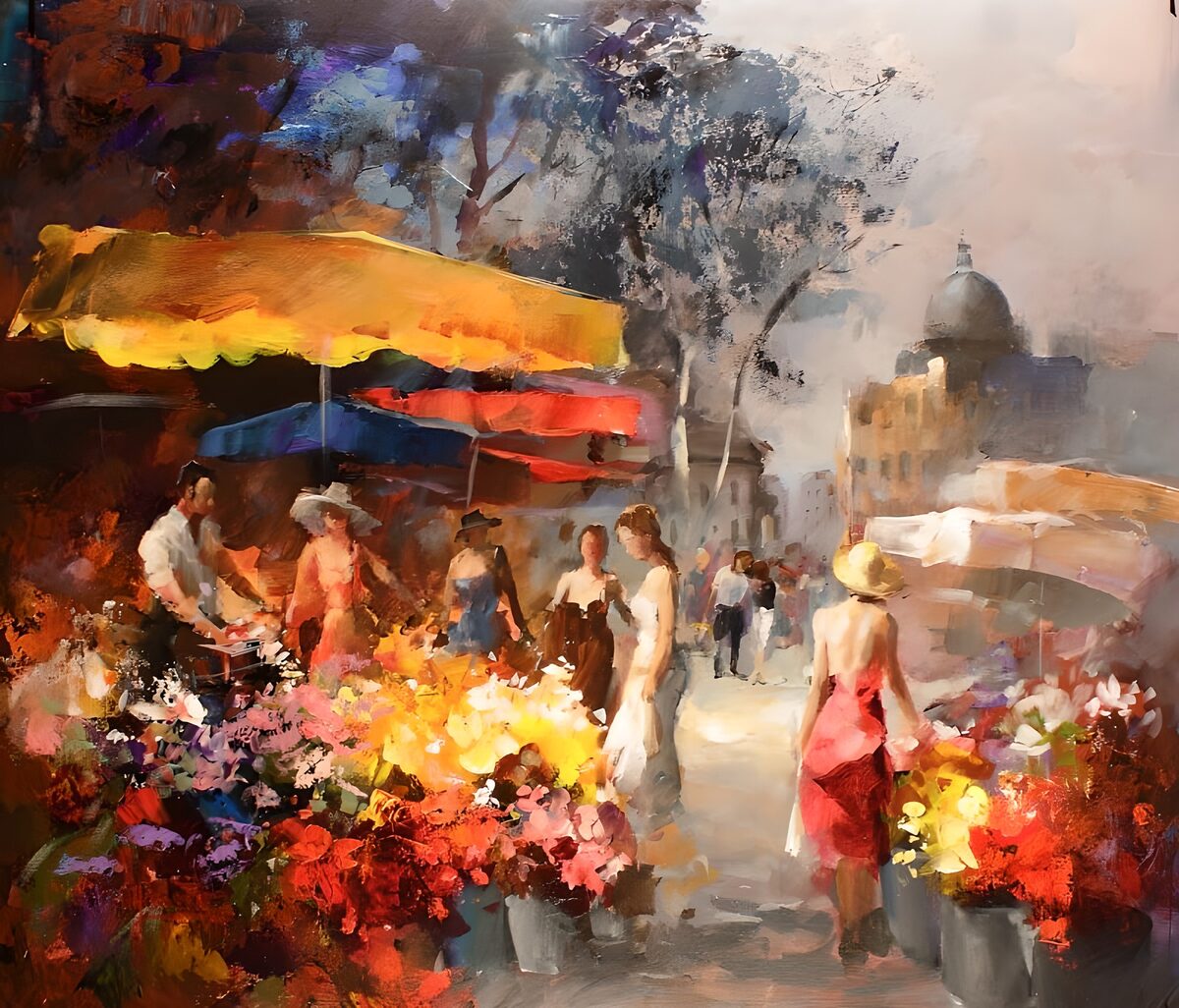 El verano pasea por el mercado de flores