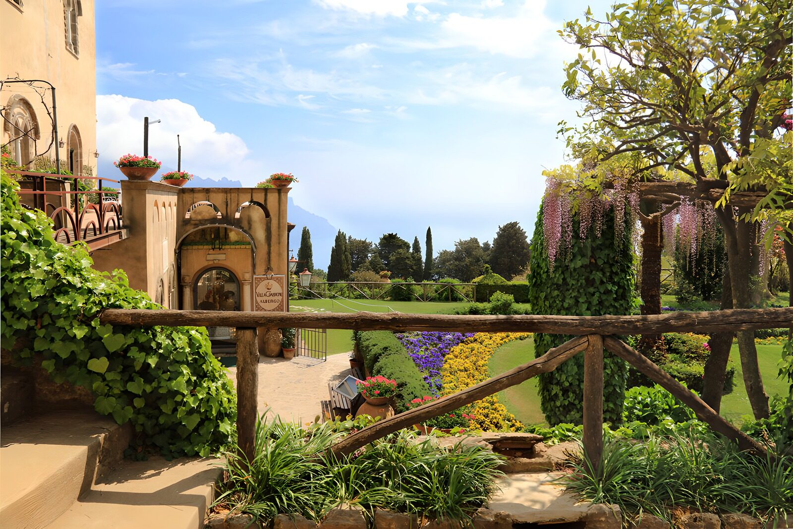 TPES92825: Jardín florido junto a la terraza