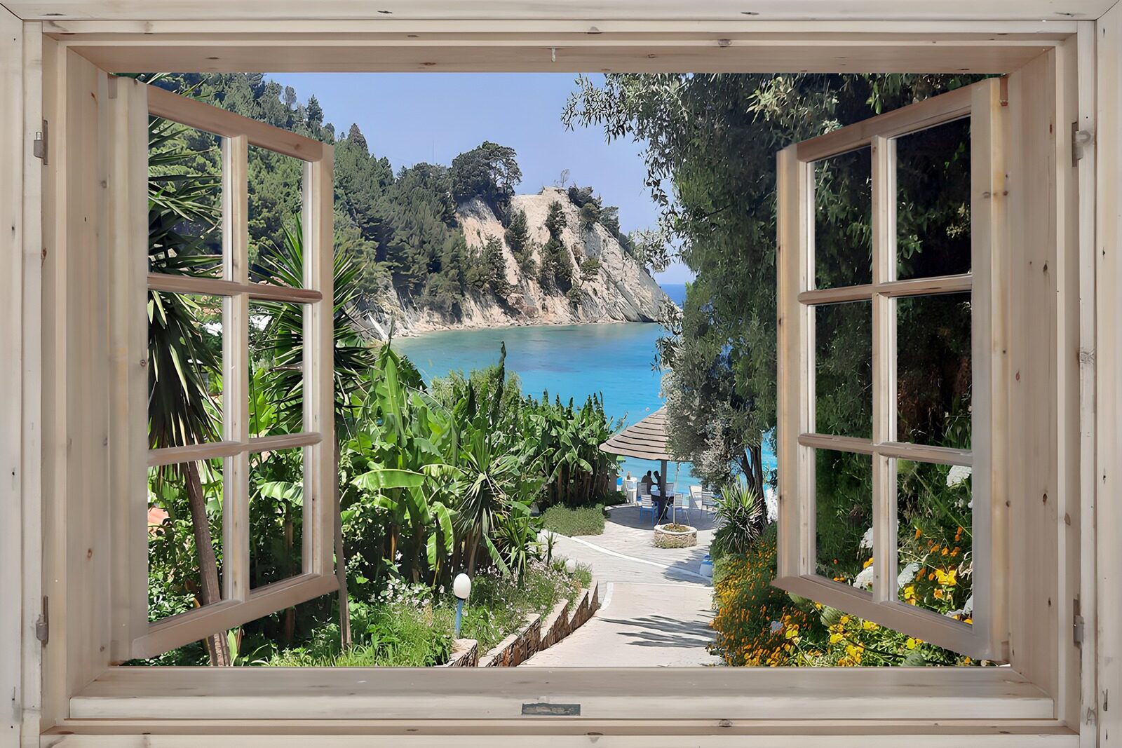 TPES44791: Ventana abierta a una bahía turquesa