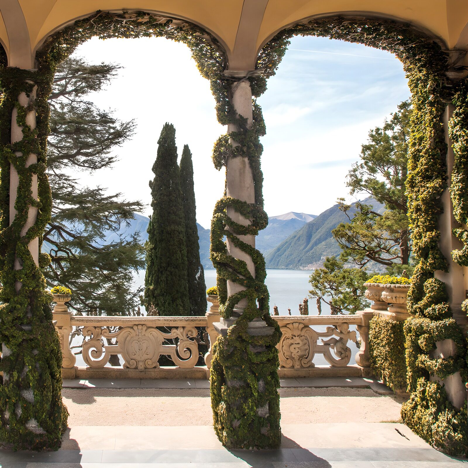 TPES58123: Terraza porticada con vistas al lago