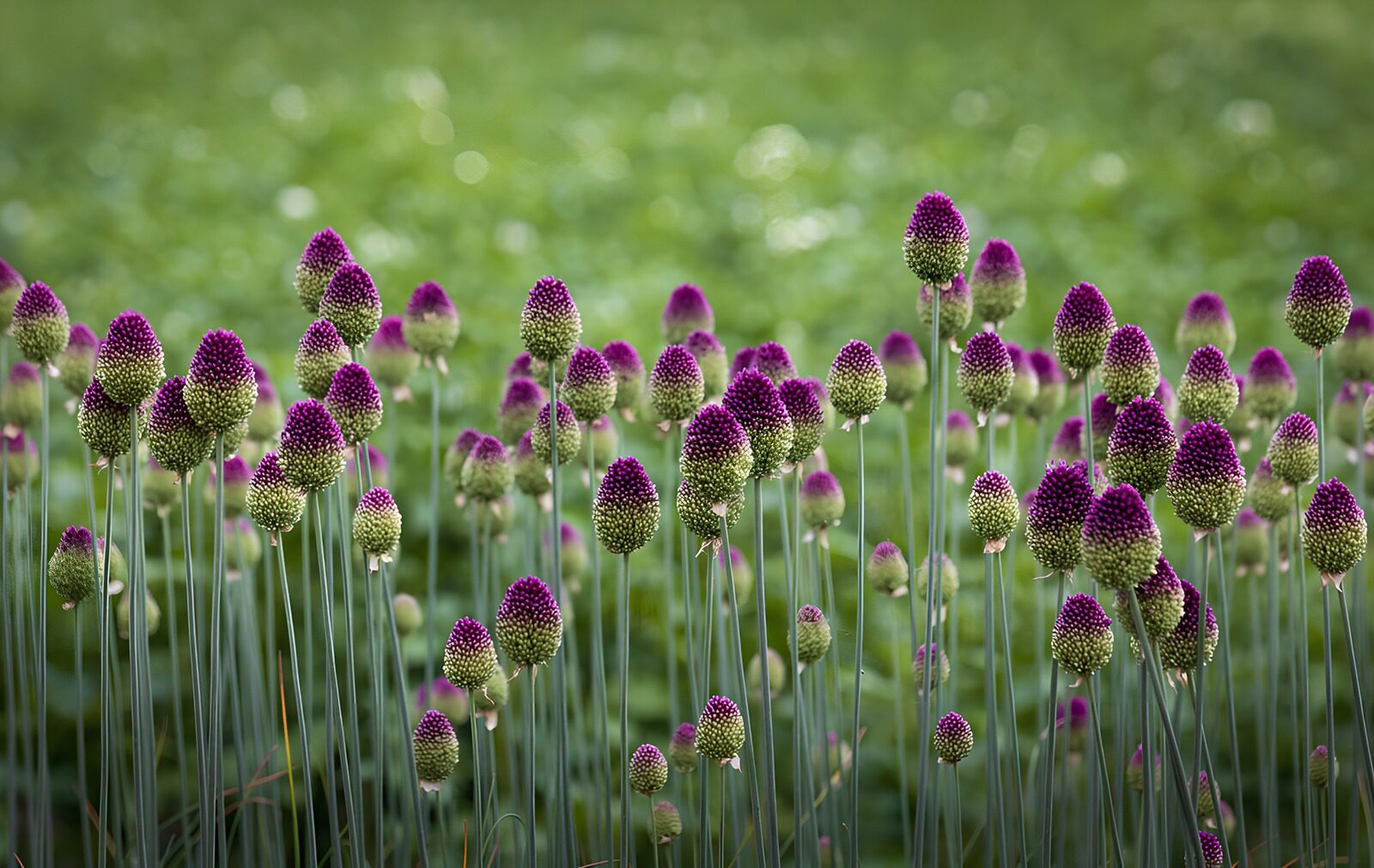 TPES88494: Ajos ornamentales en morado y verde