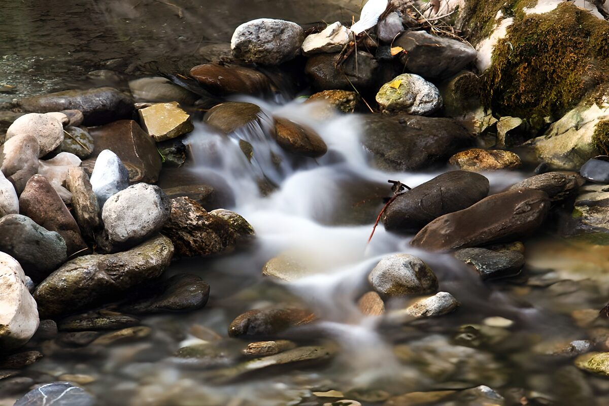 TPES68453: Arroyo entre rocas, agua sin prisa