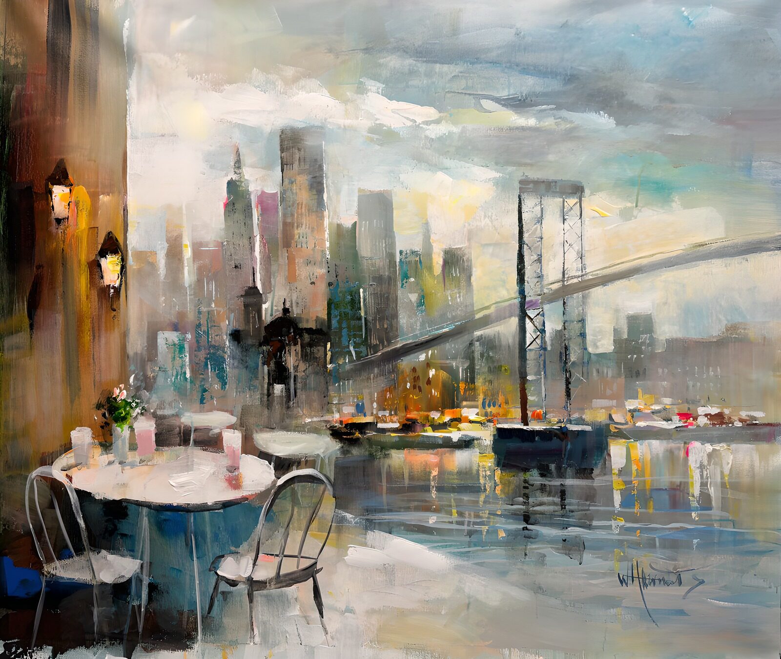 TPES99643: Terraza con vistas al puente