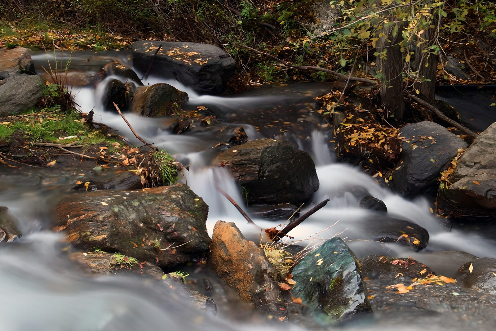 TPES61268: Arroyo de otoño entre rocas