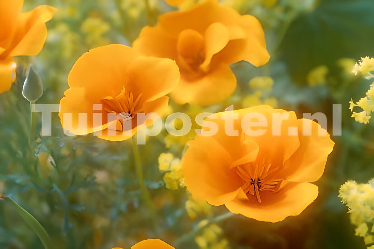 Amapolas naranjas a plena luz