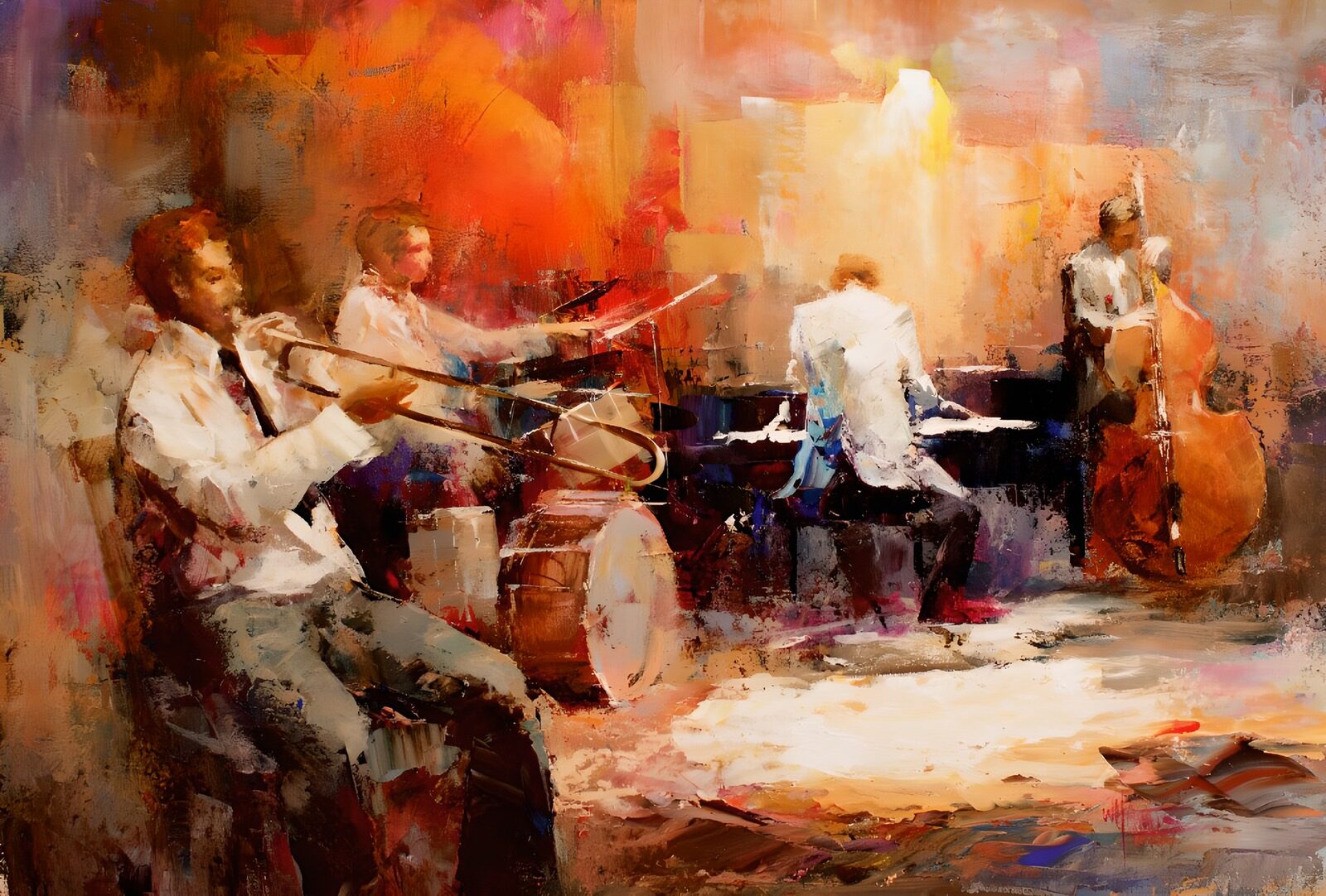 TPES18672: Cuarteto de jazz con piano y contrabajo