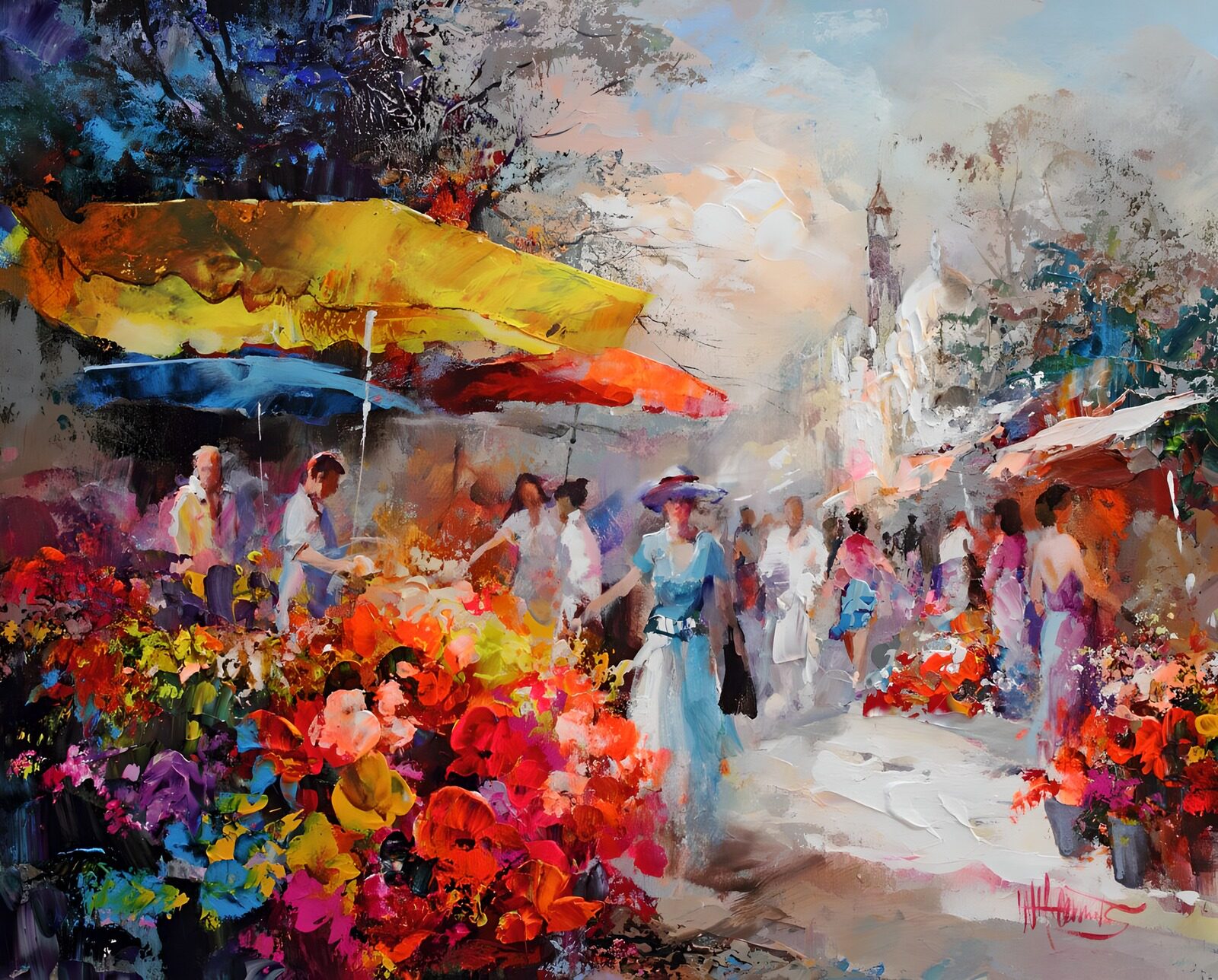 TPES24455: Flores que iluminan el mercado