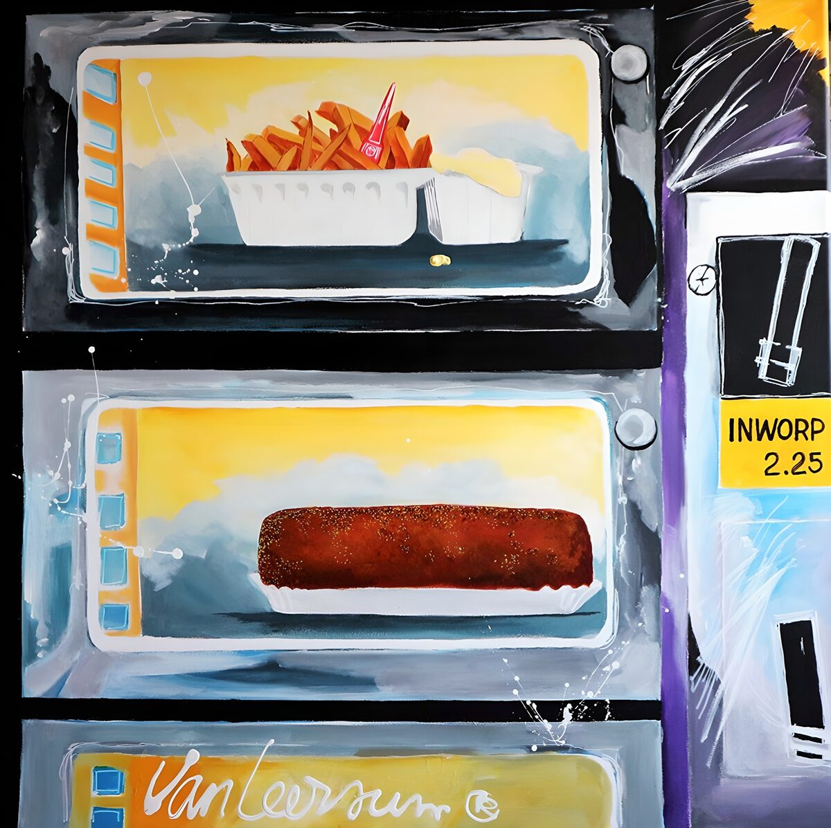 Máquina de aperitivos a todo color