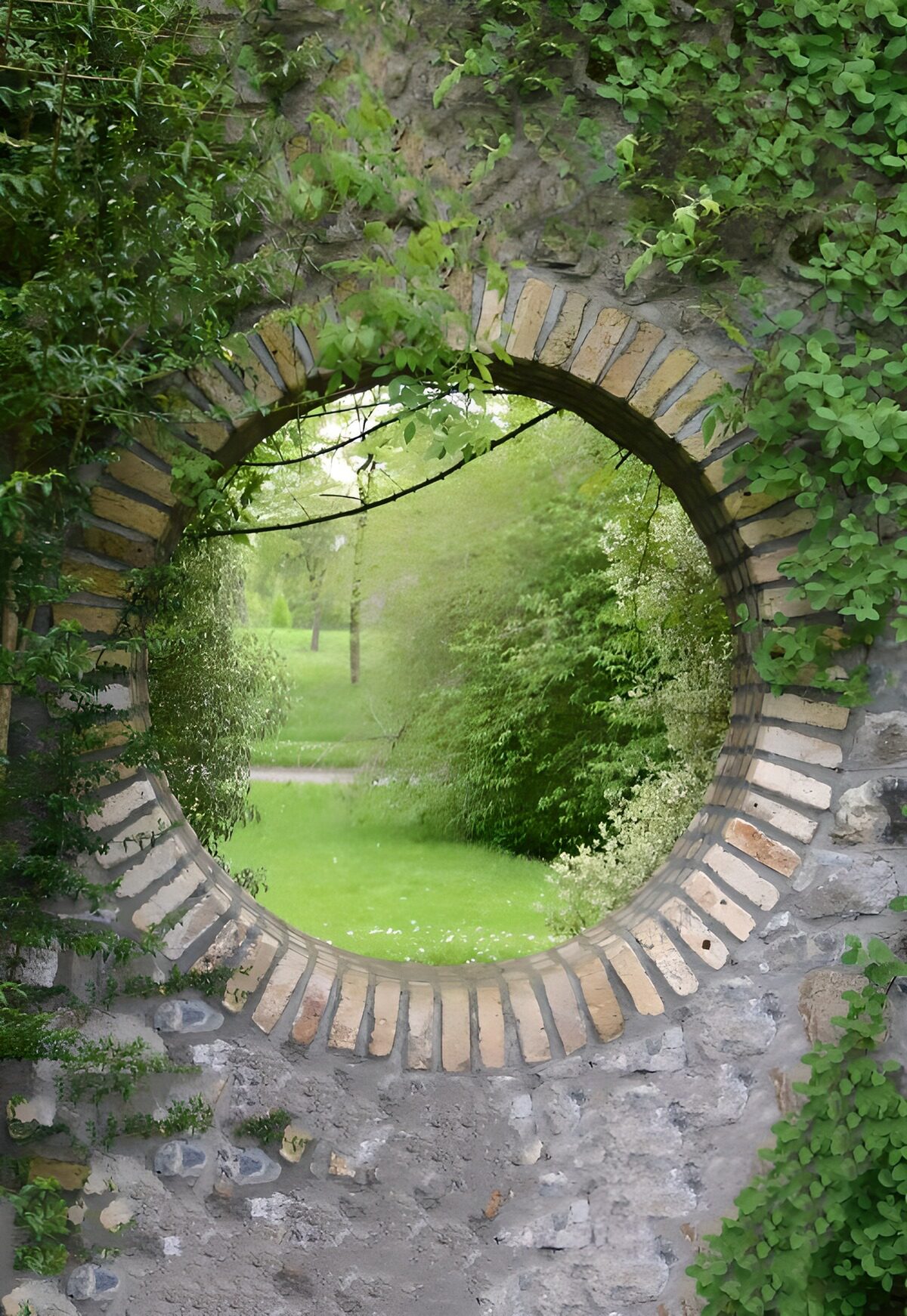 TPES84266: Un círculo de piedra abraza el jardín