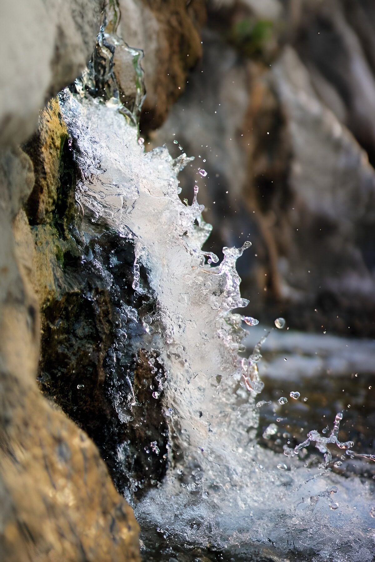 TPES44976: Agua entre rocas, frescor en primer plano