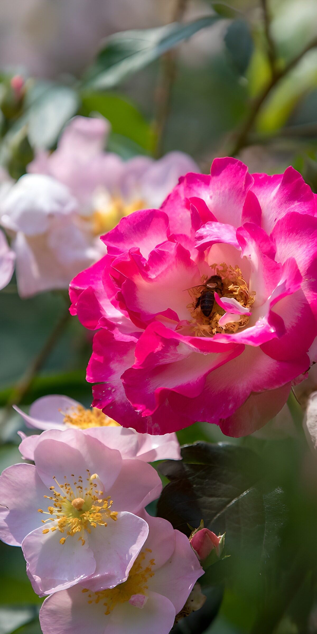 TPES38415: Rosa de bordes magenta a pleno sol