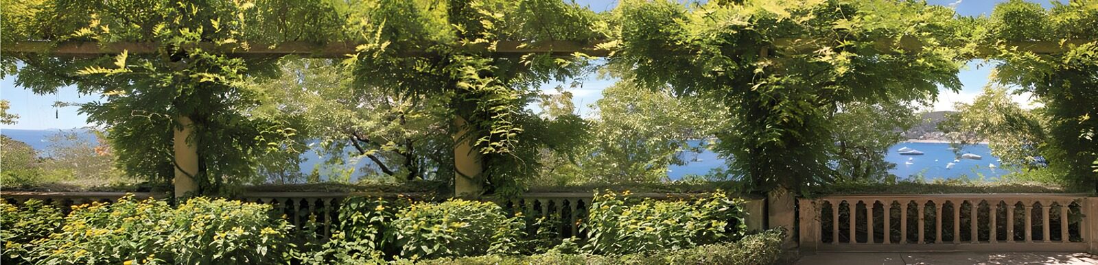 TPES70065: Pérgola frondosa con vistas al mar