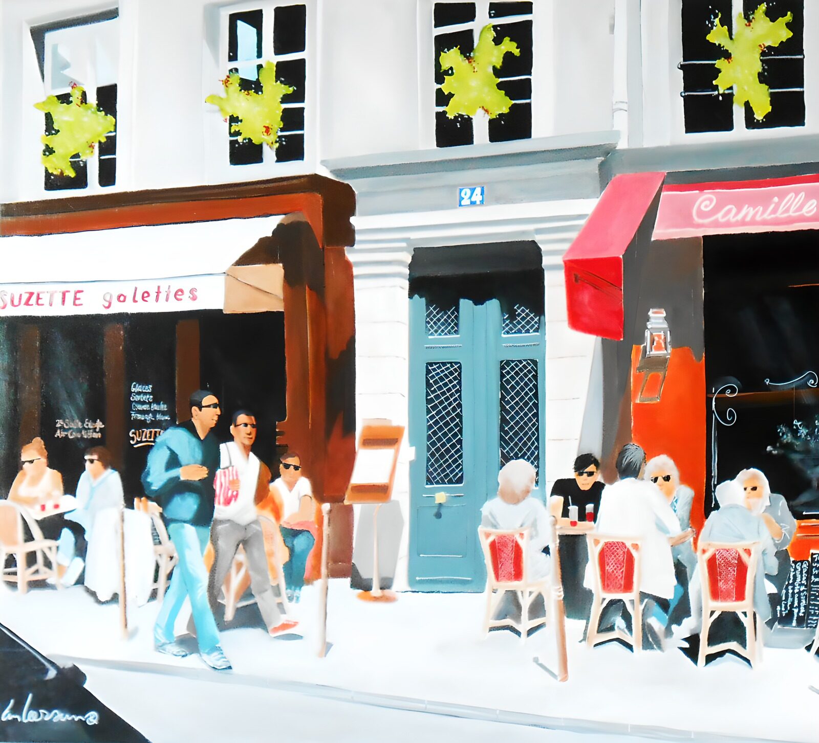 TPES37530: Terrazas de café a pleno sol