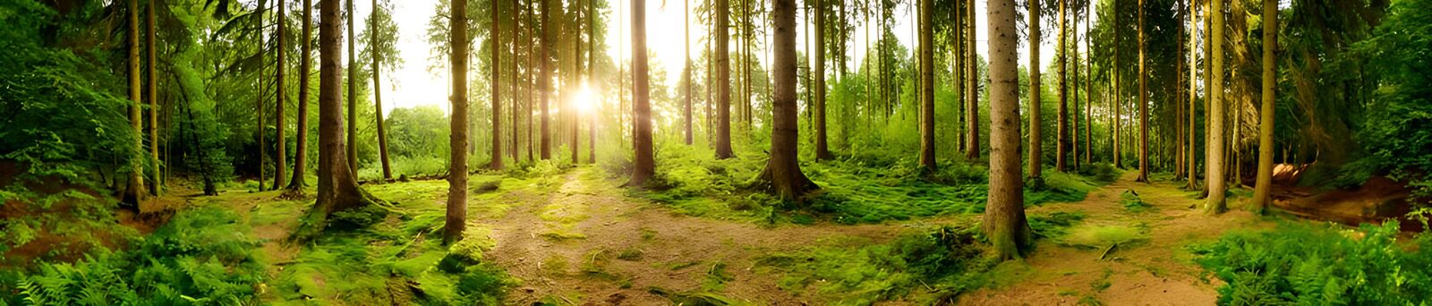 TPES32597: Bosque de altos troncos al sol