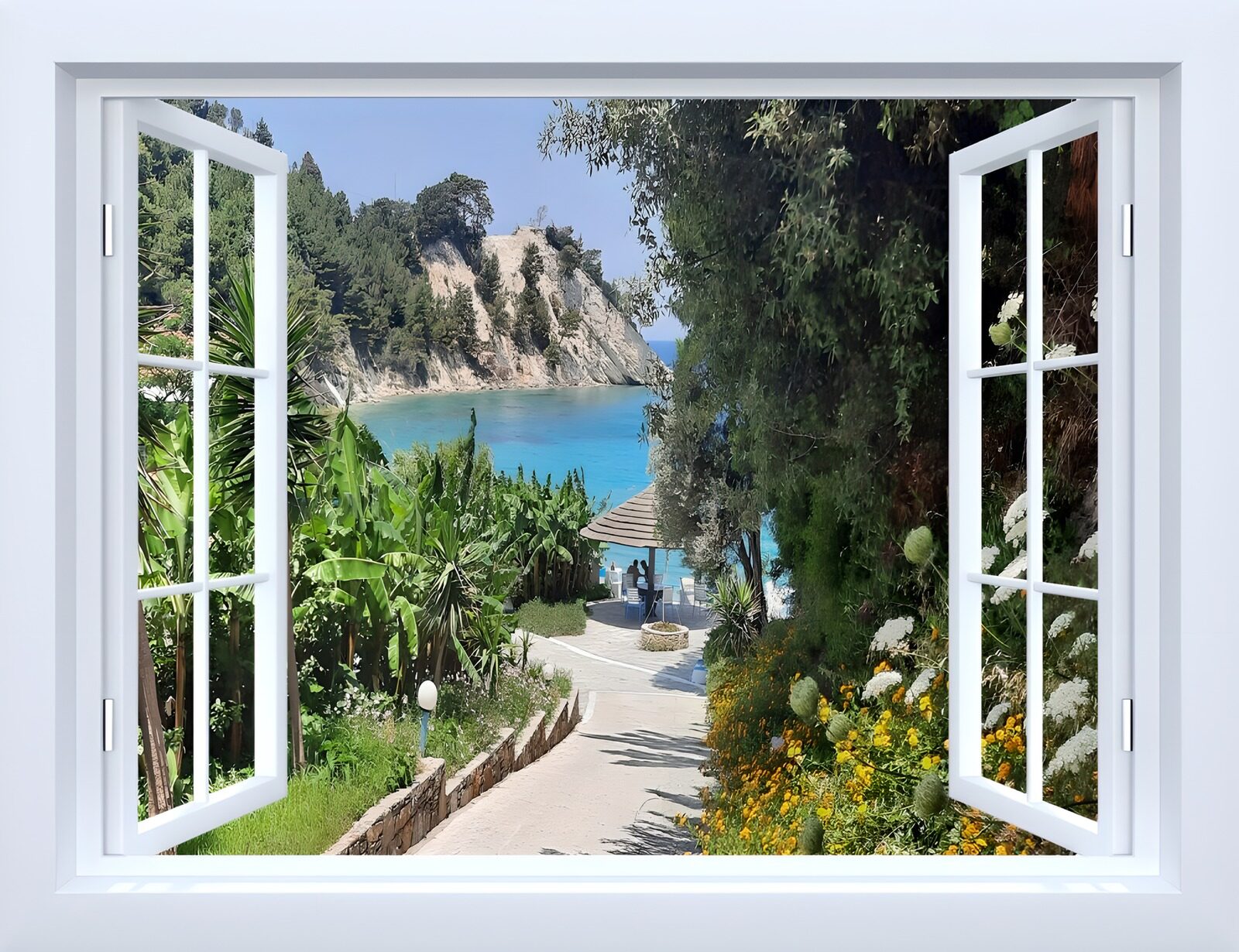TPES18443: Ventana abierta al jardín y la bahía