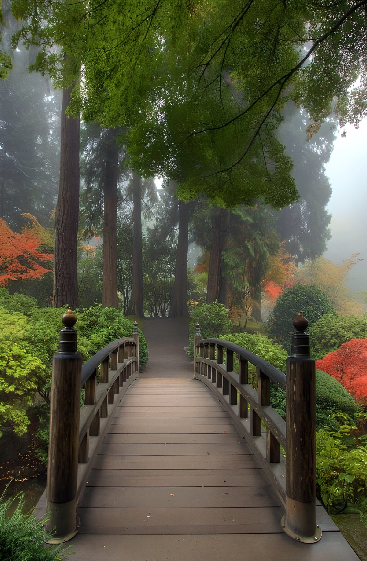Un puente hacia el bosque velado