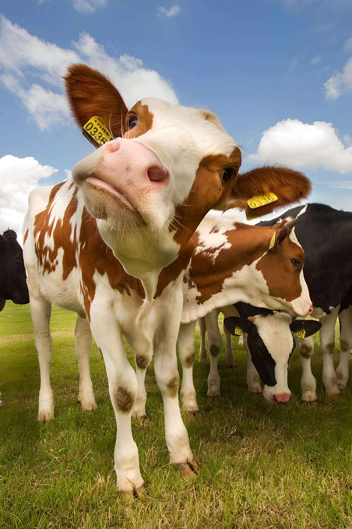 TPES81477: Vacas en el prado, curiosidad de cerca