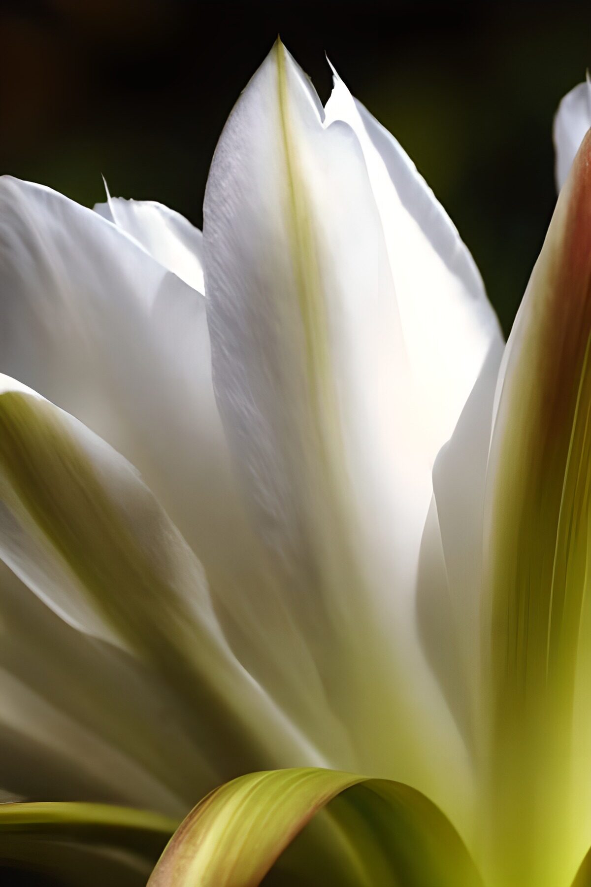 Flor blanca en primer plano