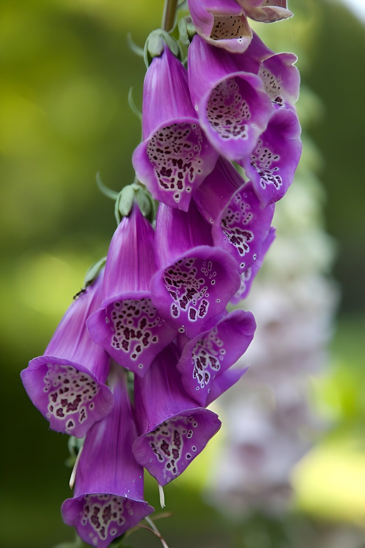 Dedalera morada en primer plano