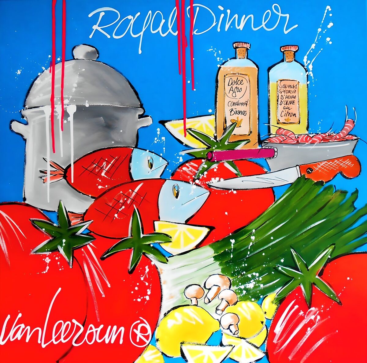 Pescados y limones a todo color