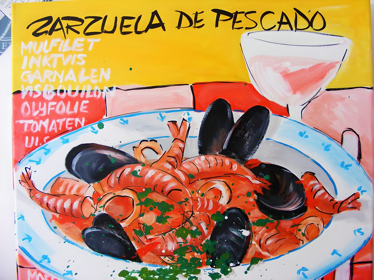 Zarzuela de pescado a todo color